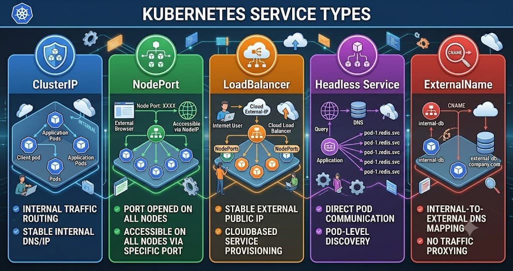 Kubernetes Networking : Part 2 : Guide to Kubernetes Service Type